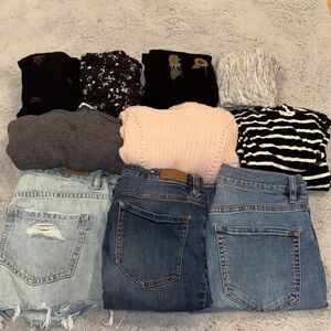 Garage Blue and Light Blue Women Jeans